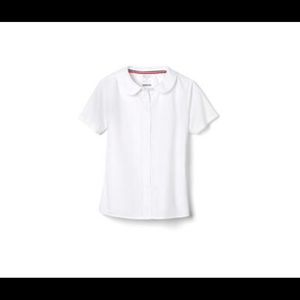 Short Sleeve Modern Peter Pan Blouse